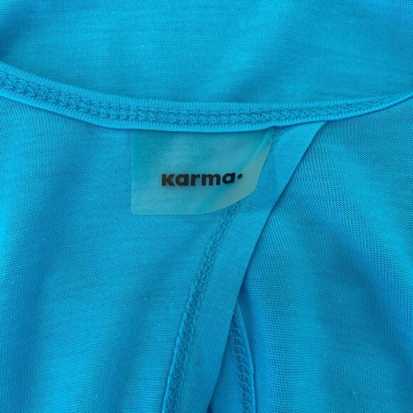 Karma sleeveless top, activewear tank, yoga, gym apparel open-back cover up XS - Picture 9 of 12